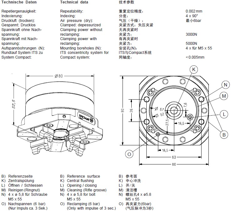 ER-020025 erowa its compact combi 卡盤(pán)