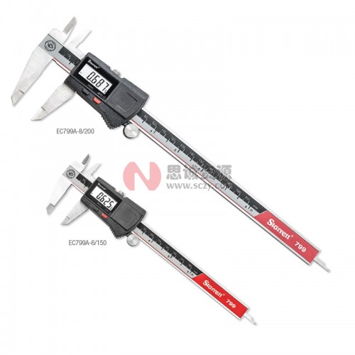 施泰力/Starrett EC799系列數顯卡尺 0-12″/0-300MM 帶數據輸出功能